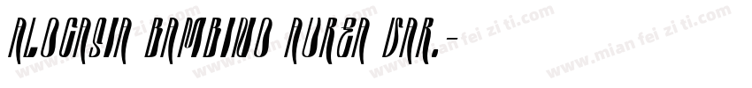 Alocasia bambino aurea var.字体转换